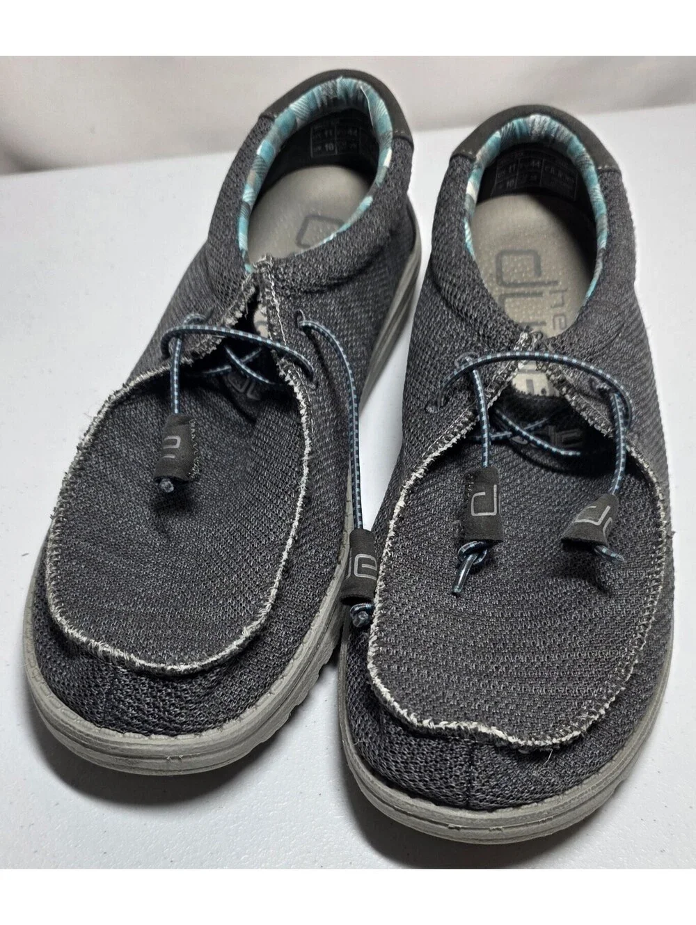 Hey Dude Wally Sox Shoe for Men - Charcoal, Size US 11